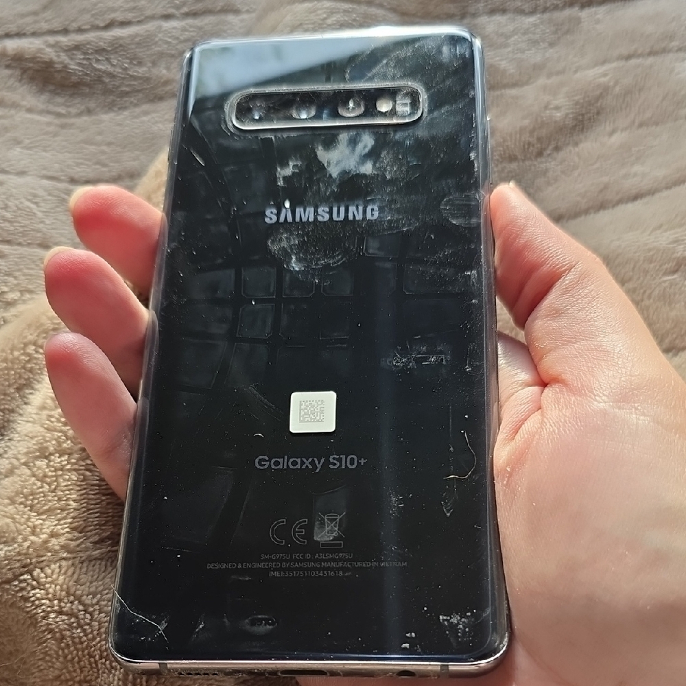 (USED/WORKS!) Samsung Galaxy S10+ Midnight Black